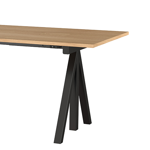 昇降式 Works Desk 160×78  天板オーク String Furniture / String Furniture（ストリング ファニチャー） / 昇降デスク / col_SRF10014BLK.jpg