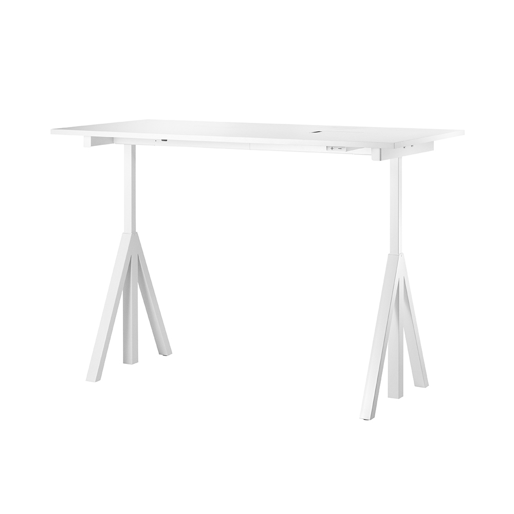 昇降式 Works Desk 160×78  天板ホワイトラミネート String Furniture / String Furniture（ストリング ファニチャー） / 昇降デスク / SRF10015_dt_01.jpg