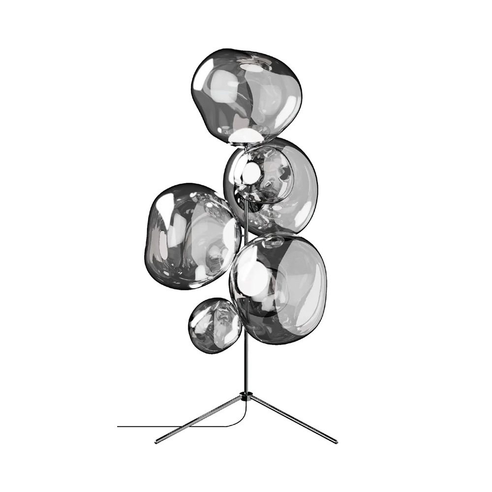 Tom Dixon. MELT STAND CHANDELIER LED / Tom Dixon.（トム・ディクソン） / スタンドライト・フロアライト・フロアスタンド / TDN10149SIL_ma.jpg