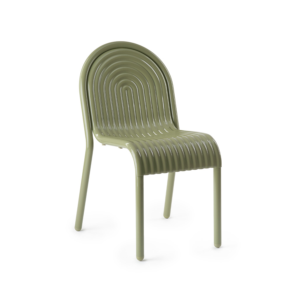 Tom Dixon. GROOVE SIDE CHAIR / Tom Dixon.（トム・ディクソン） / ガーデンチェア・アウトドアチェア / TDN10169GRN_ma.jpg
