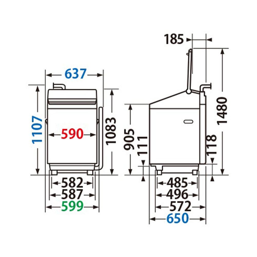 TOSHIBA ZABOON タテ型洗濯乾燥機 12kg AW-12VP4 / TOSHIBA（トウシバ） / 洗濯機 / TSB10148_dt_14.jpg