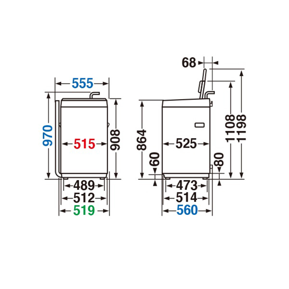 TOSHIBA 全自動洗濯機 6kg AW-6GA4-W / TOSHIBA（トウシバ） / 洗濯機 / TSB10153_dt_05.jpg