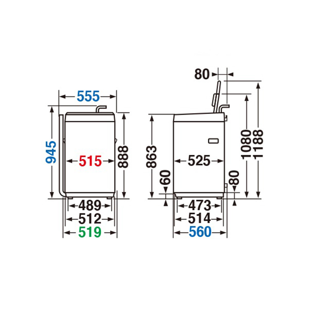 TOSHIBA 全自動洗濯機 4.5kg AW-45GA4-W / TOSHIBA（トウシバ） / 洗濯機 / TSB10155_dt_05.jpg