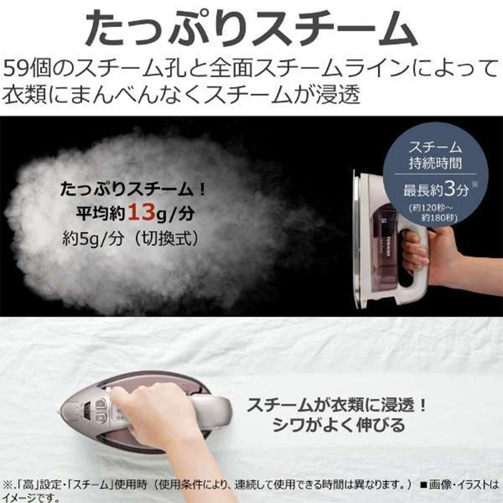 TOSHIBA コードレススチームアイロン 美ラクル La・Coo TA-FDX770-N / TOSHIBA（トウシバ） / 衣類ケア・衣類スチーマー / TSB10160_dt_05.jpg