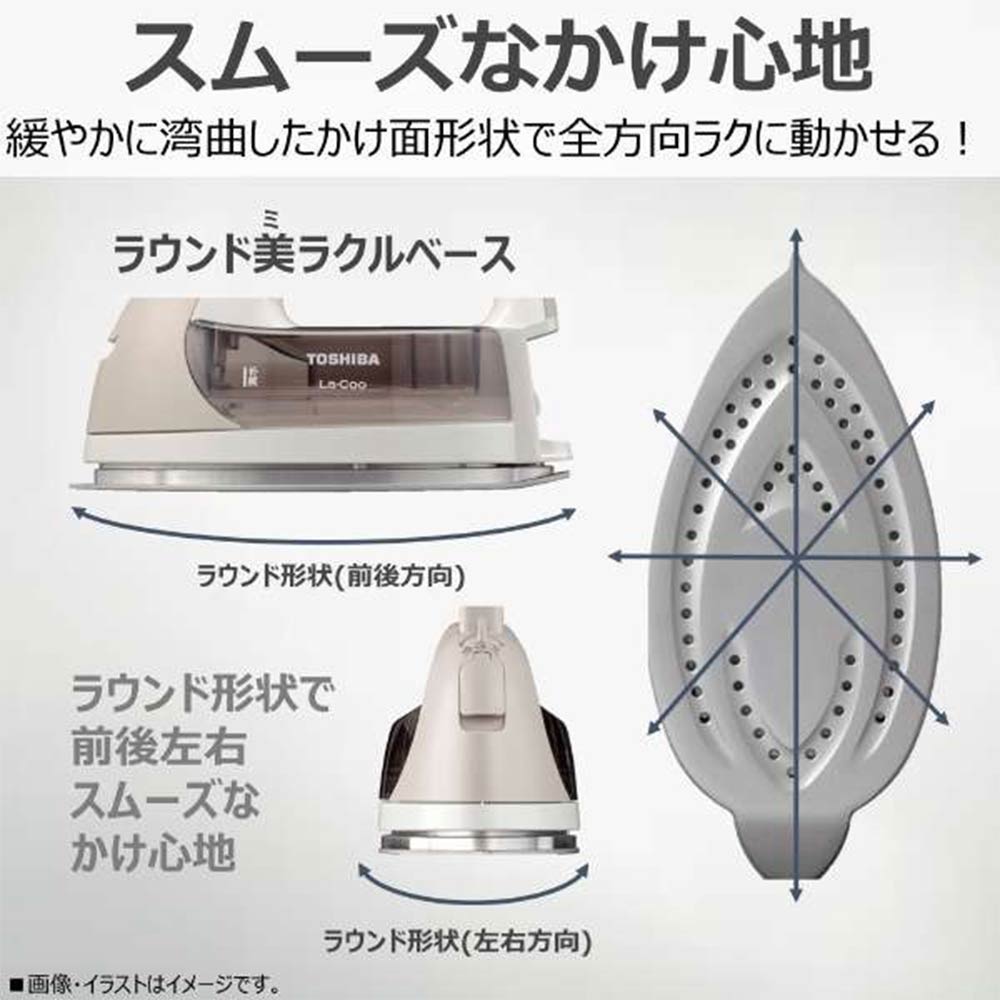 TOSHIBA コードレススチームアイロン 美ラクル La・Coo TA-FDX670-N / TOSHIBA（トウシバ） / 衣類ケア・衣類スチーマー / TSB10161_dt_07.jpg
