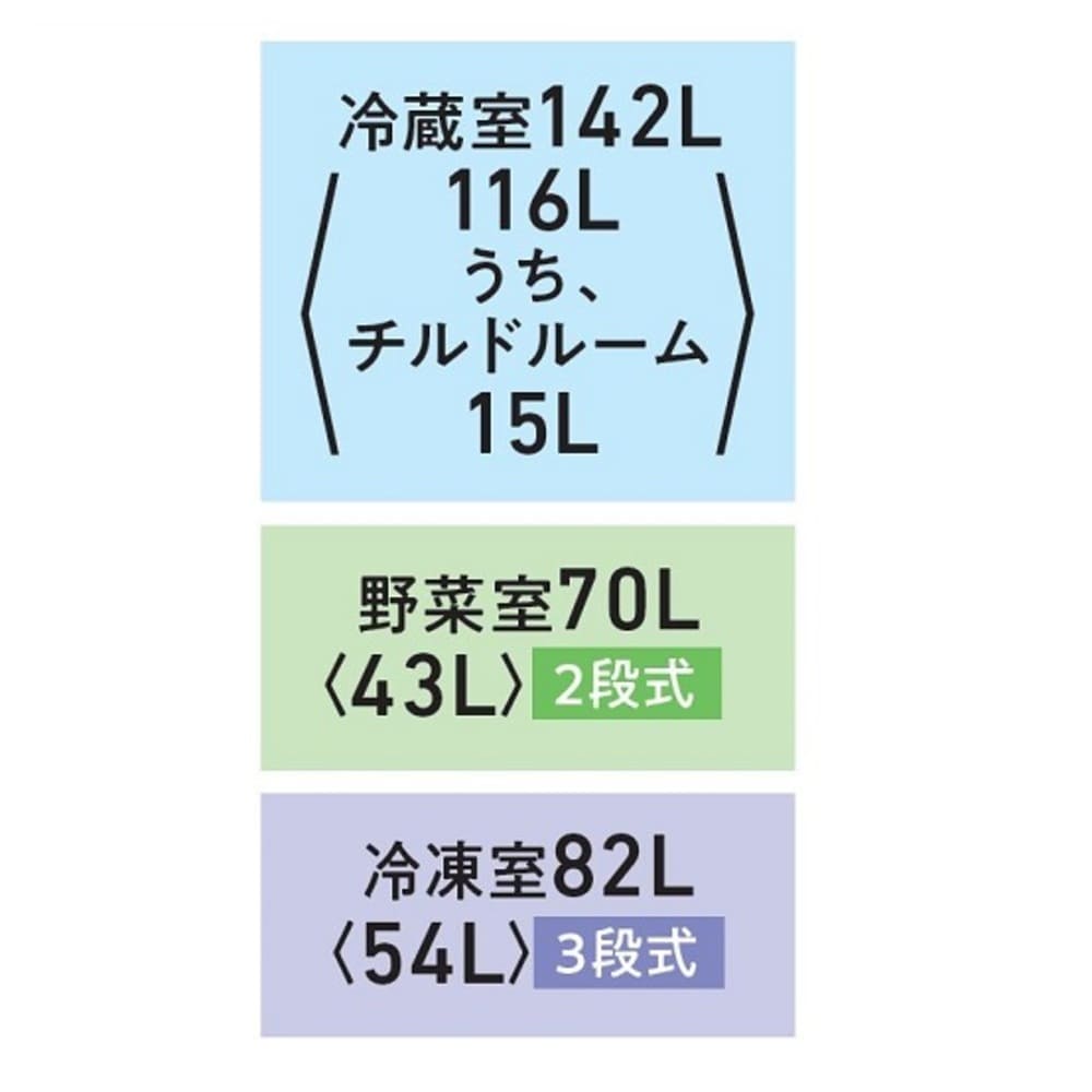 TOSHIBA VEGETA 294L 3ドア冷蔵庫 GR-W29SC (右開き) / TOSHIBA（トウシバ） / 冷蔵庫・冷凍庫 / TSB10173_dt_09.jpg