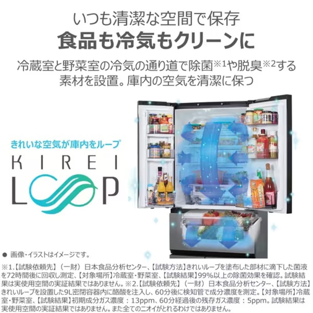 TOSHIBA VEGETA 452L 5ドア冷蔵庫 GRｰY450GT (右開き) / TOSHIBA（トウシバ） / 冷蔵庫・冷凍庫 / TSB10177_dt_13.jpg