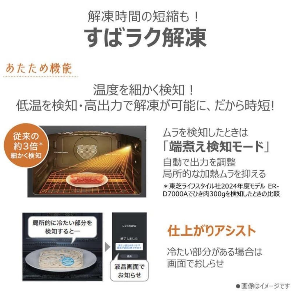 TOSHIBA 石窯ドーム 過熱水蒸気オーブンレンジ ER-D5000B / TOSHIBA（トウシバ） / 電子レンジ・オーブン / TSB10192_dt_03.jpg