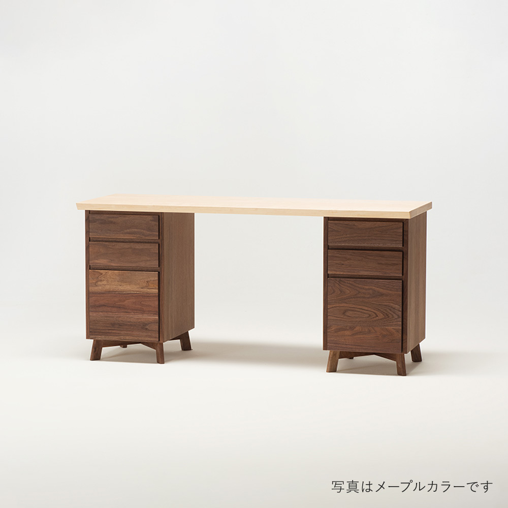 Solid Desk 両袖タイプ 1600 / 大雪木工（タイセツモッコウ） / デスク・PCデスク / TSM10074MBR_ma.jpg