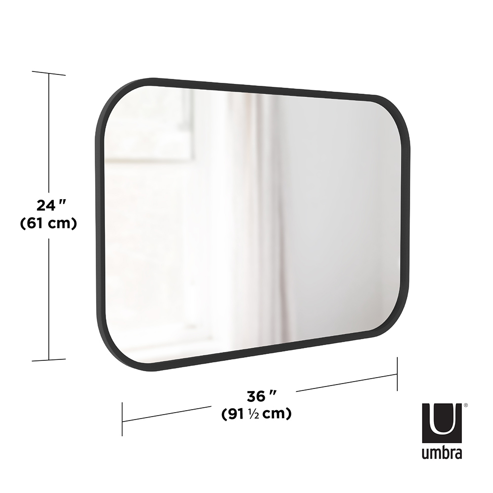 Umbra ハブ ミラー レクタングル 61×91cm / Umbra（アンブラ） / 壁掛けミラー・壁掛け鏡・鏡台・スタンドミラー / UMB10028_dt_12.jpg