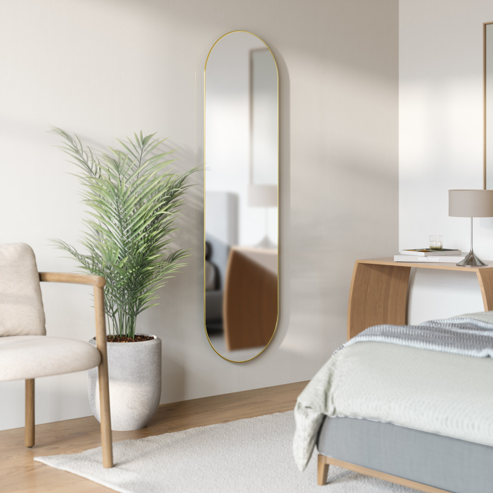 フーバ ピルミラー 157x46cm Umbra / Umbra（アンブラ） / 壁掛けミラー・壁掛け鏡・鏡台・スタンドミラー / UMB10076_dt_08.jpg