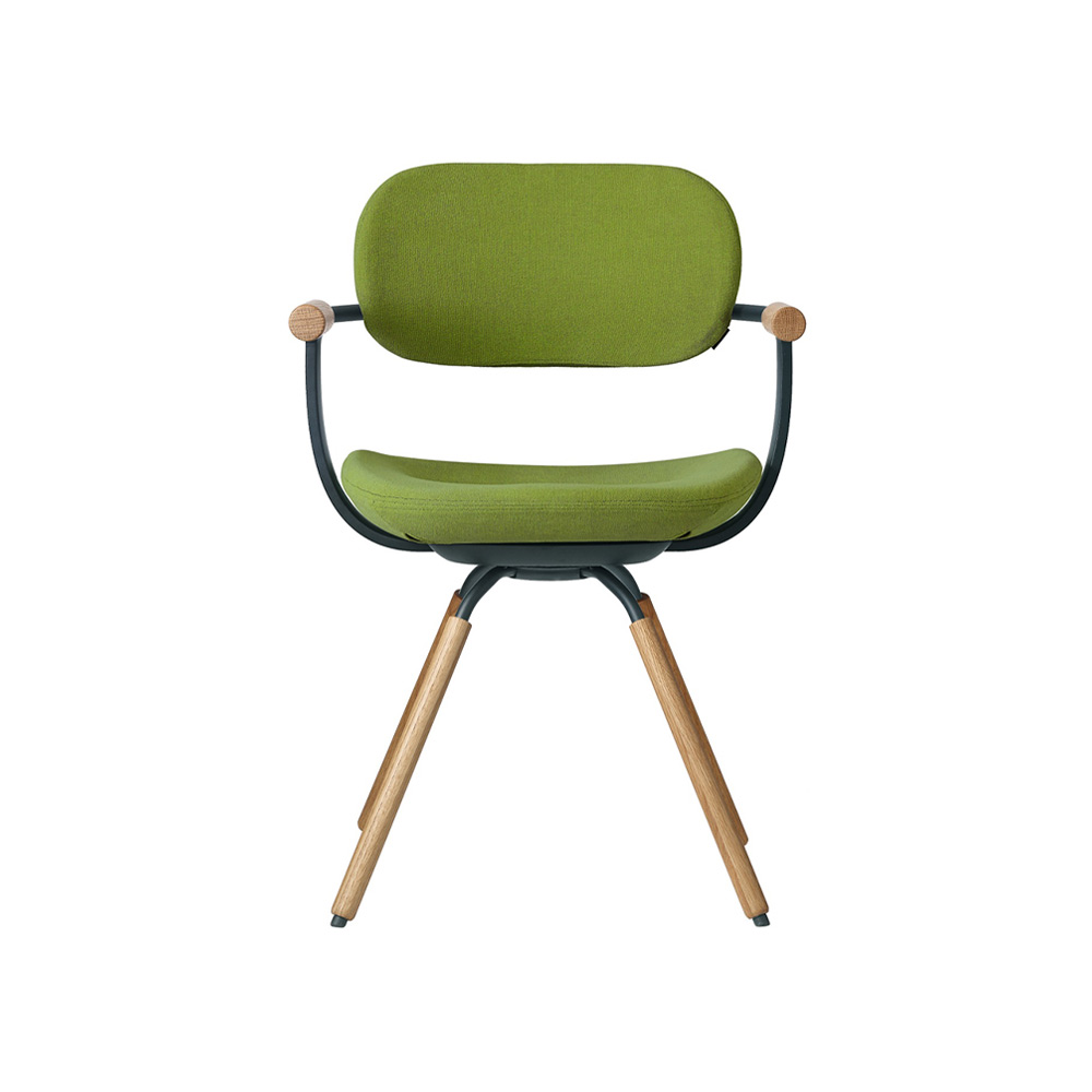 vertebra03 バーテブラ03 KG-877KS-G1 Oak Light/ダークグリーン / vertebra03(バーテブラゼロサン) / オフィスチェア・ワークチェア / VTB10028GRN_ma.jpg