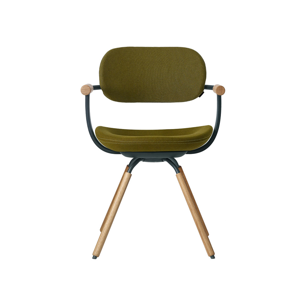vertebra03 バーテブラ03 KG-877KC-G1 Oak Light/ダークグリーン / vertebra03(バーテブラゼロサン) / オフィスチェア・ワークチェア / VTB10032GRN_ma.jpg