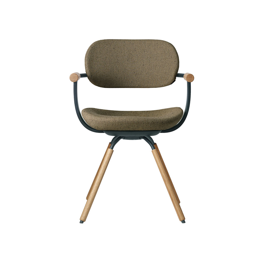 vertebra03 バーテブラ03 KG-877CD-G1 Oak Light/ダークグリーン / vertebra03(バーテブラゼロサン) / オフィスチェア・ワークチェア / VTB10036GRN_ma.jpg