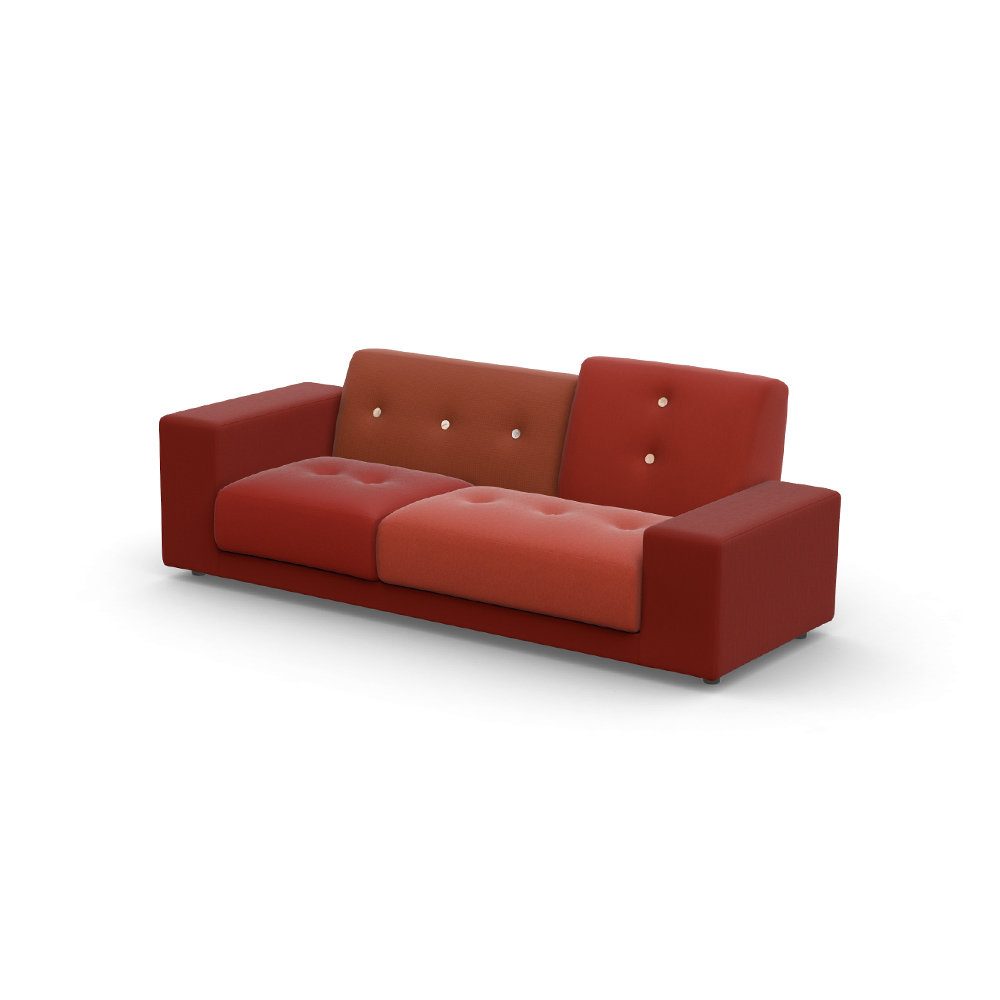 Polder Compact Light buttons Low armrest right/sitting left / Vitra（ヴィトラ） / 3人掛けソファ / VTR10163RED_ma.jpg