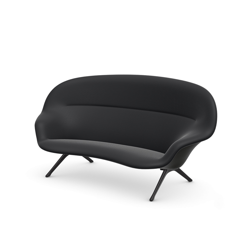 Abalon Sofa black back/deep black leg / Vitra（ヴィトラ） / 3人掛けソファ / VTR10193BLK_ma.jpg