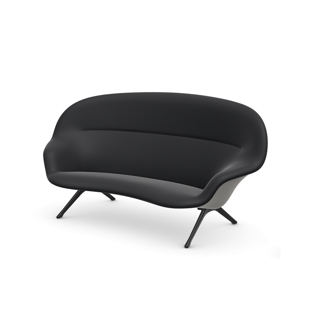Abalon Sofa silver grey back/deep black leg / Vitra（ヴィトラ） / 3人掛けソファ / VTR10195BLK_ma.jpg