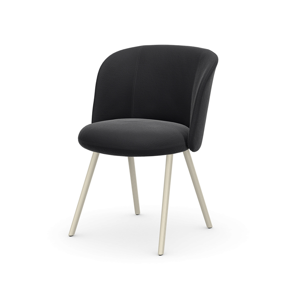 Mikado Side Chair powder-coated chalk / Vitra（ヴィトラ） / ダイニングチェア / VTR10197BLK_ma.jpg