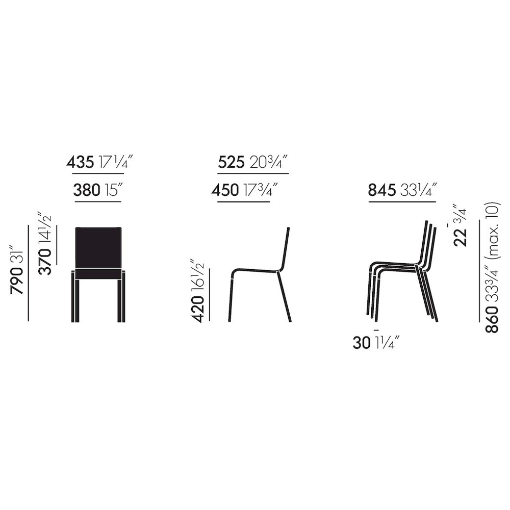 03 Silver powder coated / Vitra（ヴィトラ） / ダイニングチェア / VTR10208_dt_22.jpg