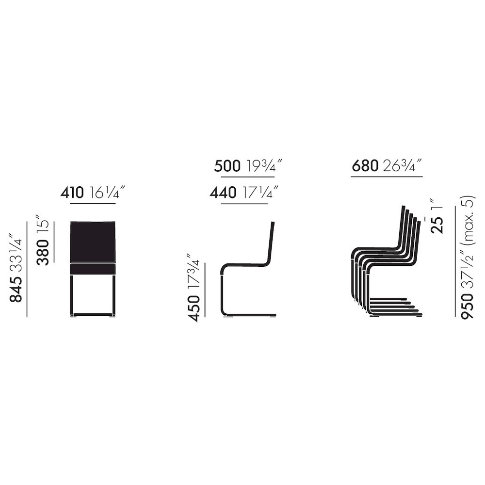 05 Stainless steel brushed / Vitra（ヴィトラ） / ダイニングチェア / VTR10211_dt_11.jpg