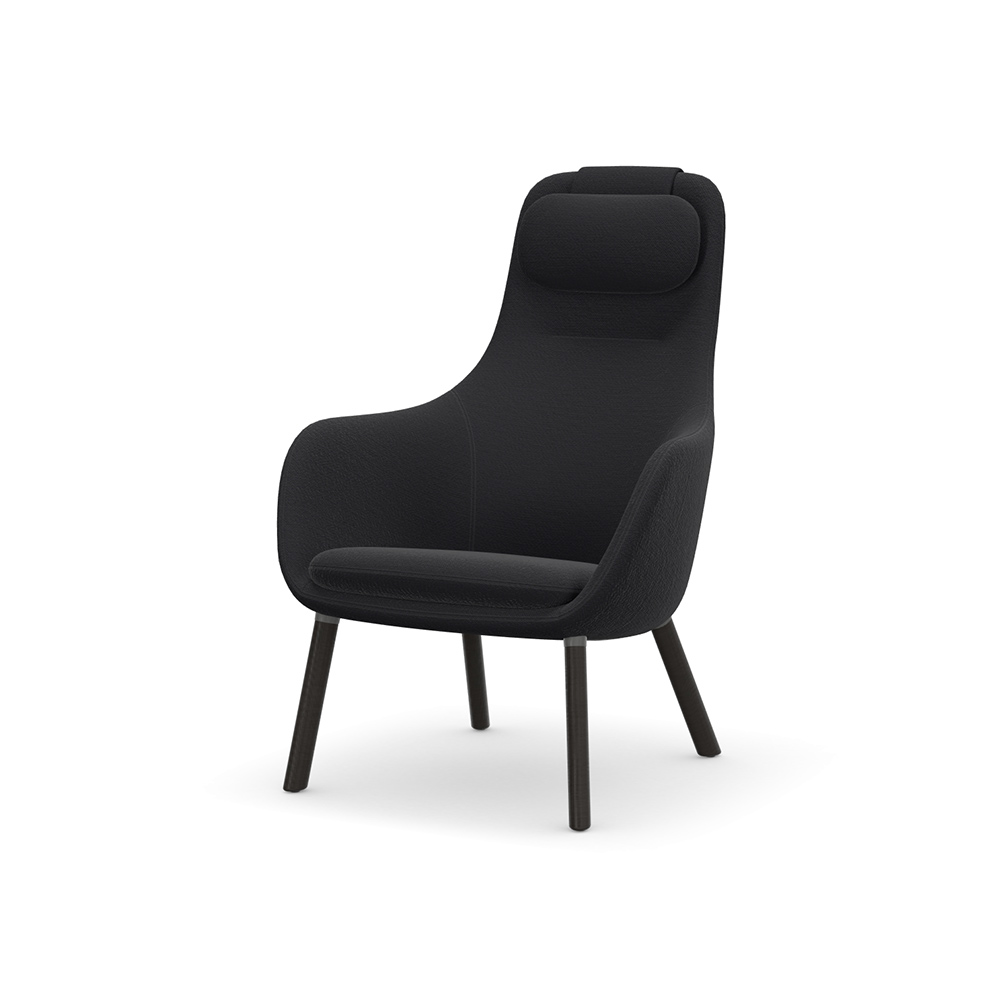 HAL Lounge Chair with loose cushion dark oak / Vitra（ヴィトラ） / ラウンジチェア / VTR10237BLK_ma.jpg