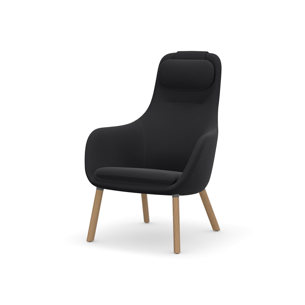 HAL Lounge Chair with loose cushion natural oak / Vitra（ヴィトラ） / ラウンジチェア / VTR10238BLK_ma.jpg