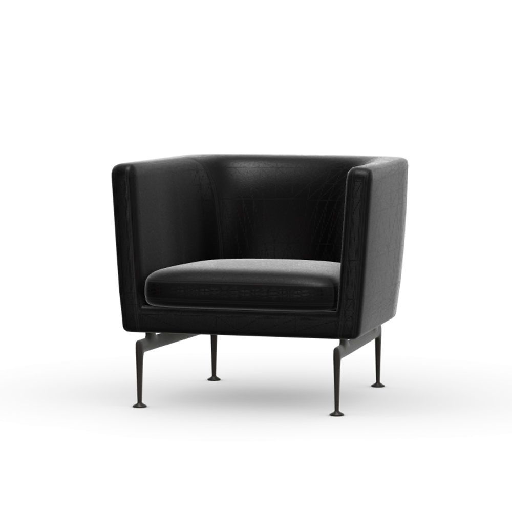 Suita Club Armchair basic dark / Vitra（ヴィトラ） / 1人掛けソファ / VTR10255BLK_ma.jpg