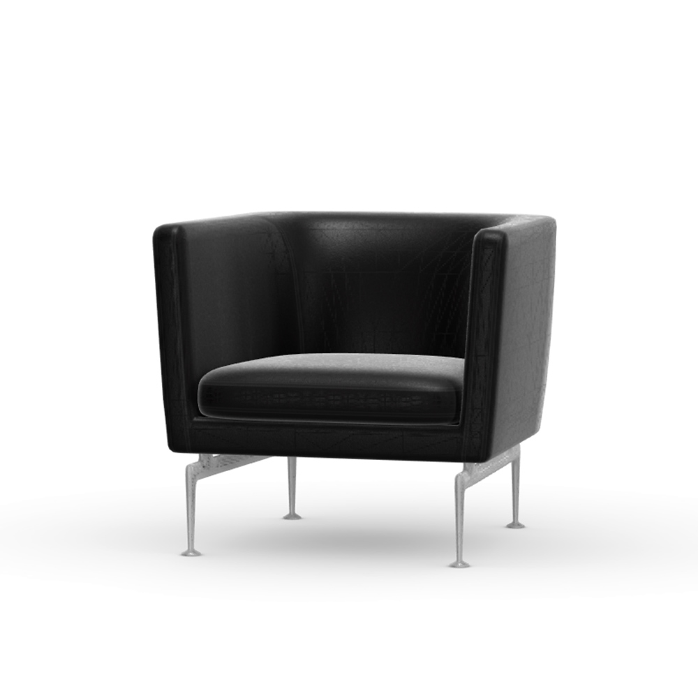 Suita Club Armchair aluminium / Vitra（ヴィトラ） / 1人掛けソファ / VTR10256BLK_ma.jpg