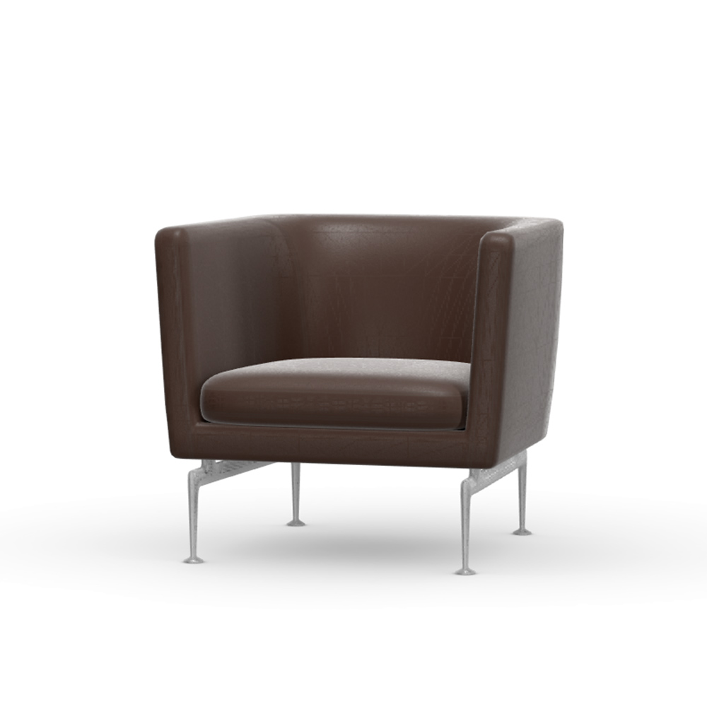 Suita Club Armchair aluminium / Vitra（ヴィトラ） / 1人掛けソファ / VTR10256DBR_ma.jpg