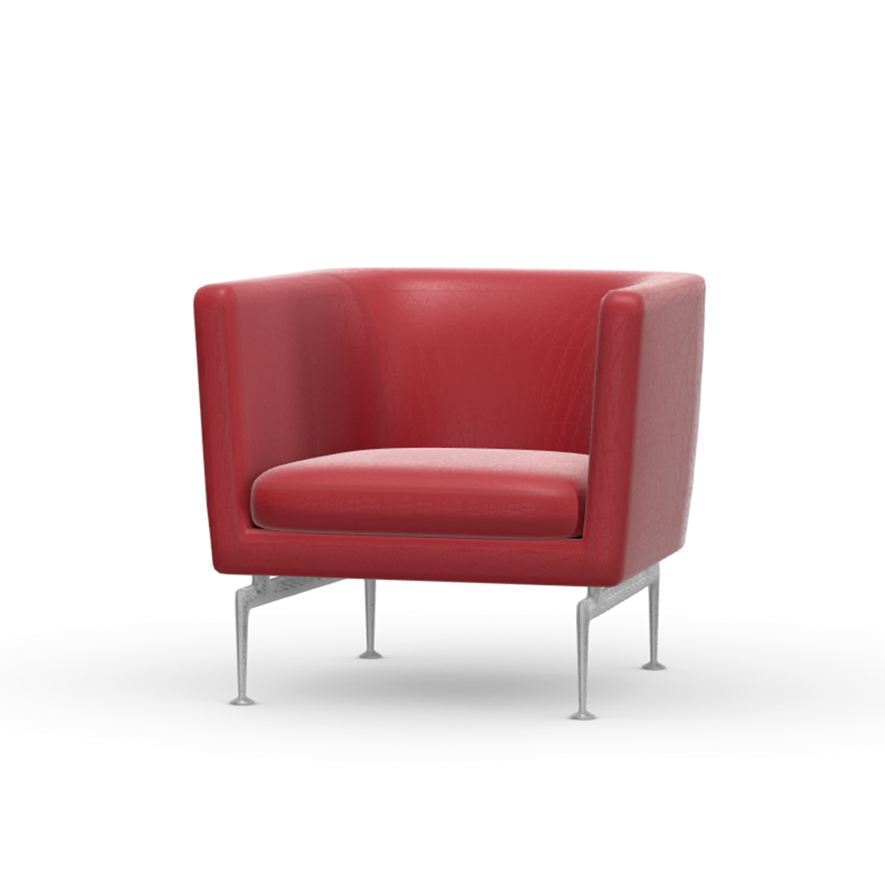 Suita Club Armchair aluminium / Vitra（ヴィトラ） / 1人掛けソファ / VTR10256RED_ma.jpg