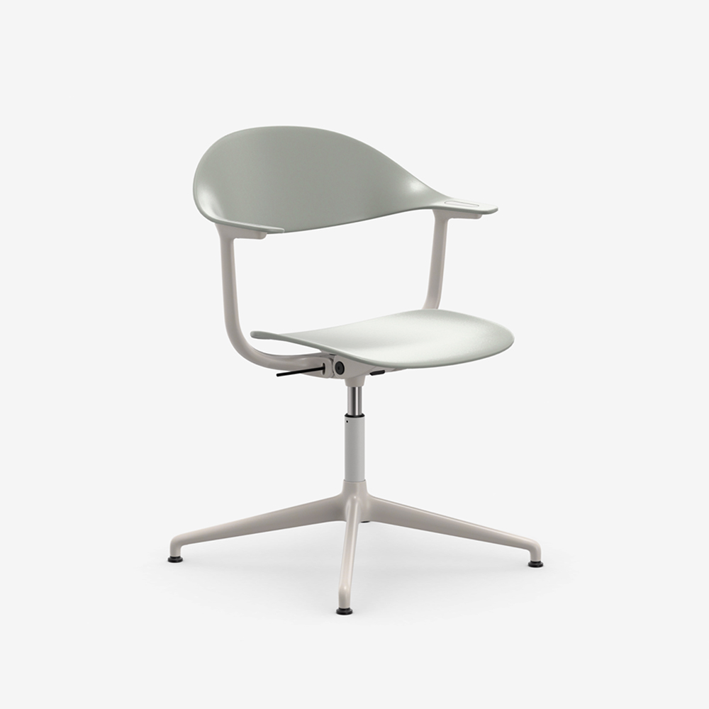 Mynt plastic grey 4 star base Glides / Vitra（ヴィトラ） / ダイニングチェア / VTR10303BEG_ma.jpg