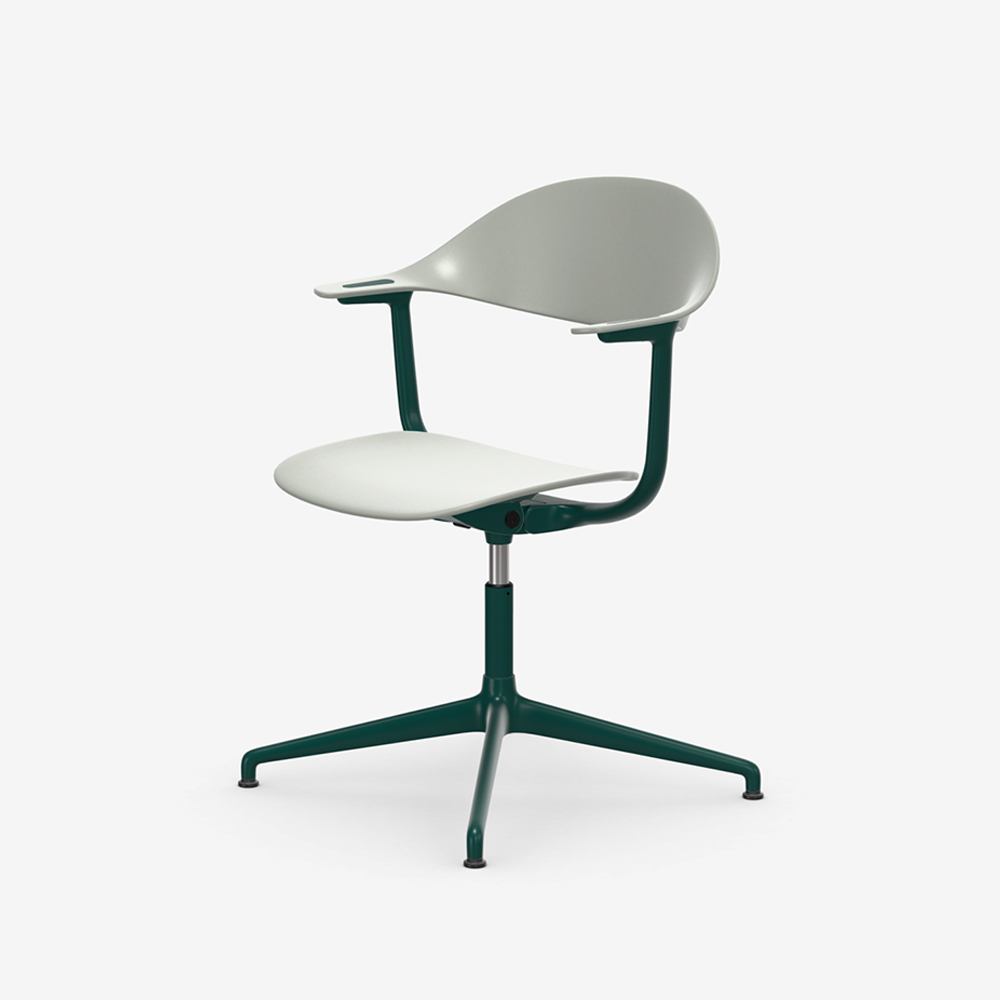 Mynt plastic grey 4 star base Glides / Vitra（ヴィトラ） / ダイニングチェア / VTR10303_dt_01.jpg