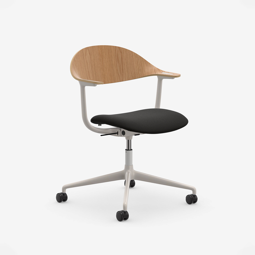 Mynt plywood Fabric 4 star base castors soft light / Vitra（ヴィトラ） / ダイニングチェア / VTR10306BLK_ma.jpg