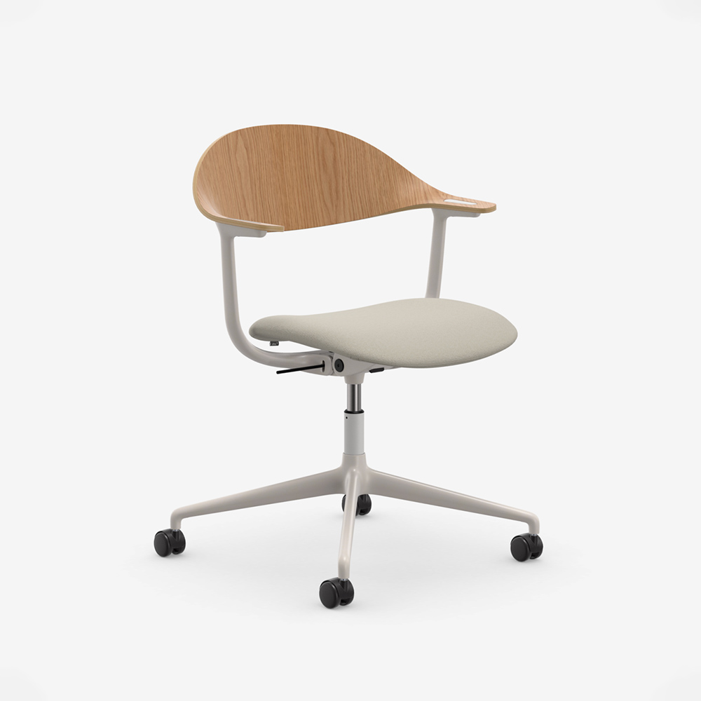 Mynt plywood Fabric 4 star base castors soft light / Vitra（ヴィトラ） / ダイニングチェア / VTR10306WHT_ma.jpg