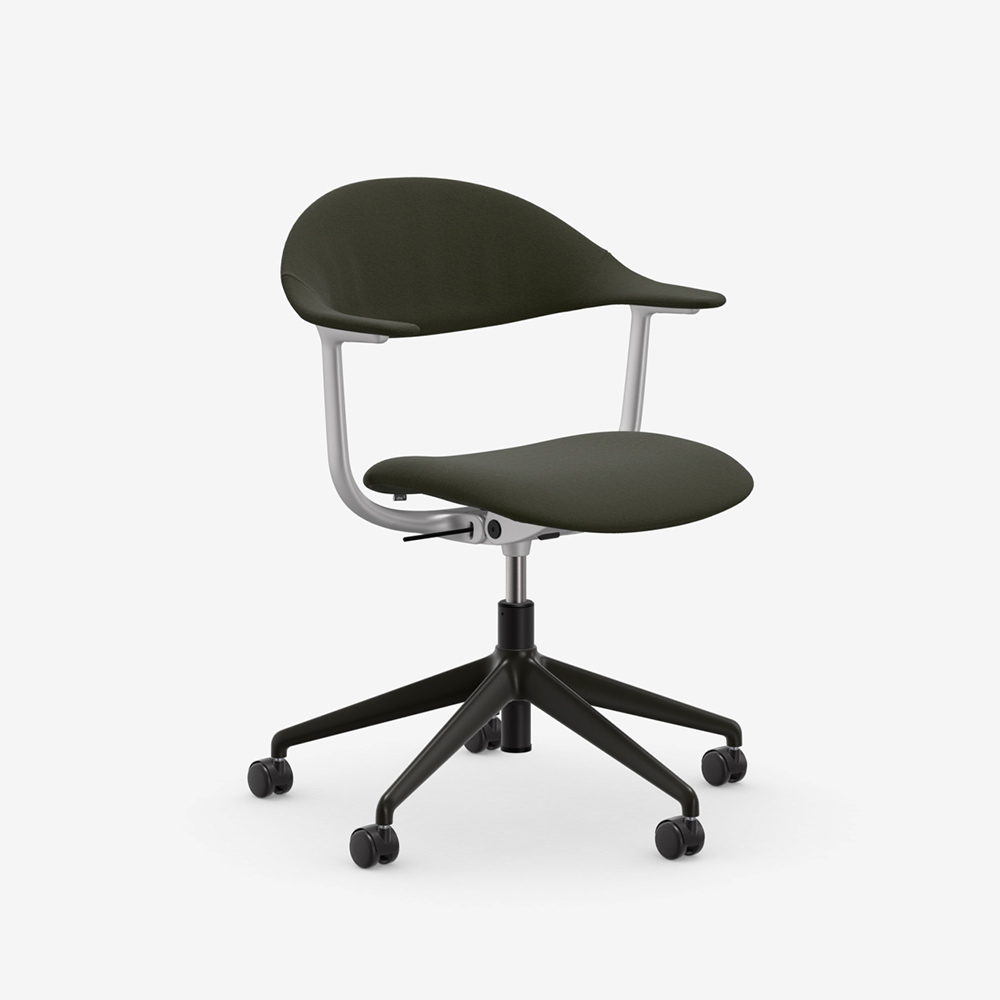 Mynt plywood Fabric 5 star base castors deep black / Vitra（ヴィトラ） / ダイニングチェア / VTR10308GRN_ma.jpg