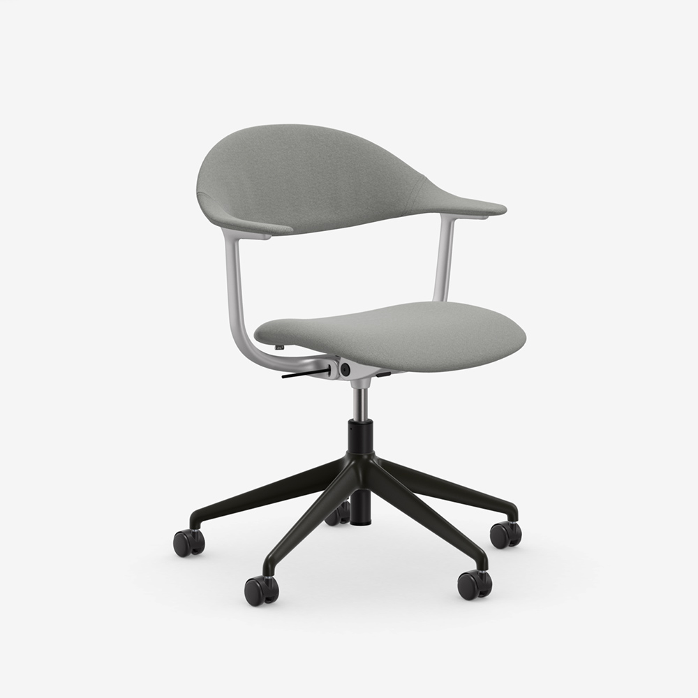 Mynt plywood Fabric 5 star base castors deep black / Vitra（ヴィトラ） / ダイニングチェア / VTR10308GRY_ma.jpg