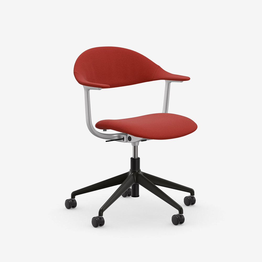 Mynt plywood Fabric 5 star base castors deep black / Vitra（ヴィトラ） / ダイニングチェア / VTR10308RED_ma.jpg