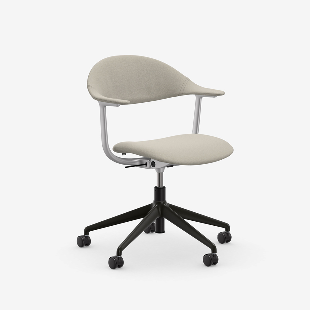 Mynt plywood Fabric 5 star base castors deep black / Vitra（ヴィトラ） / ダイニングチェア / VTR10308WHT_ma.jpg