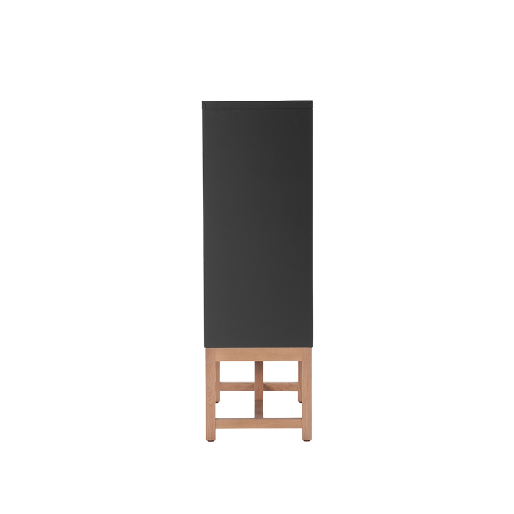 Work Plus FLEX-WIZ STORAGE Open Black 1180 ＋ LEG 1170 Oak wood / Work Plus（ワークプラス） / オフィスロッカー・オフィス書庫・オフィスラック / WKP10034_dt_02.jpg