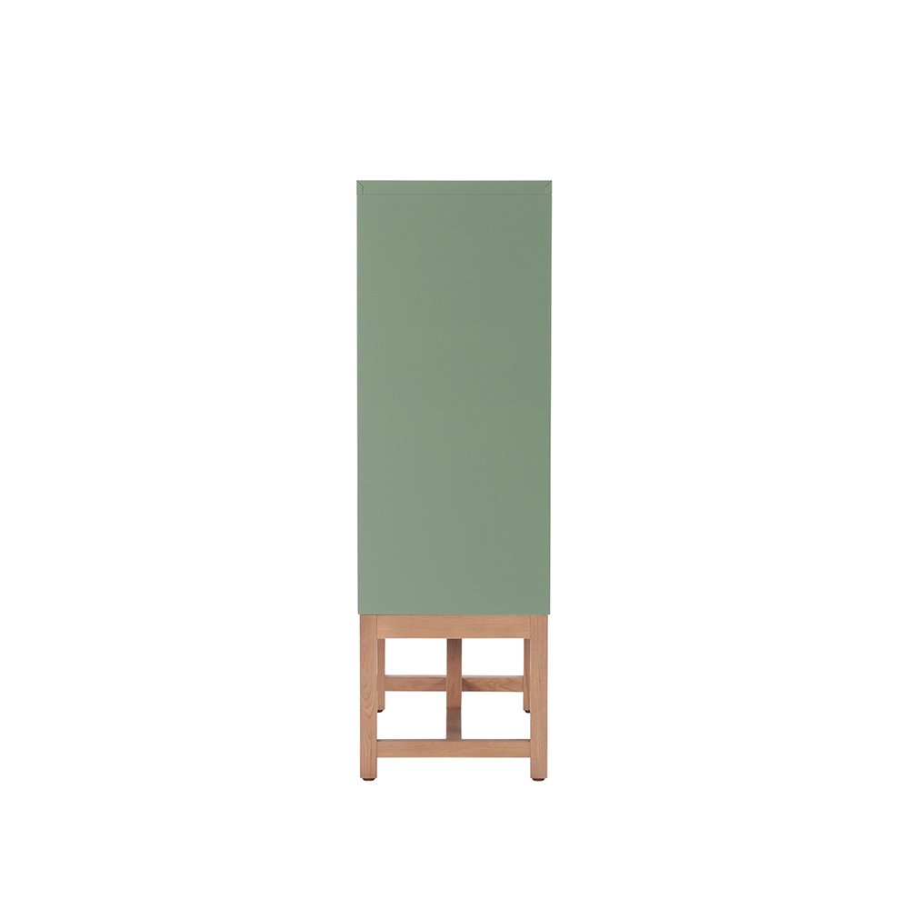 Work Plus FLEX-WIZ STORAGE OPEN Olive 800 ＋ LEG 790 Oak wood / Work Plus（ワークプラス） / オフィスロッカー・オフィス書庫・オフィスラック / WKP10036_dt_02.jpg