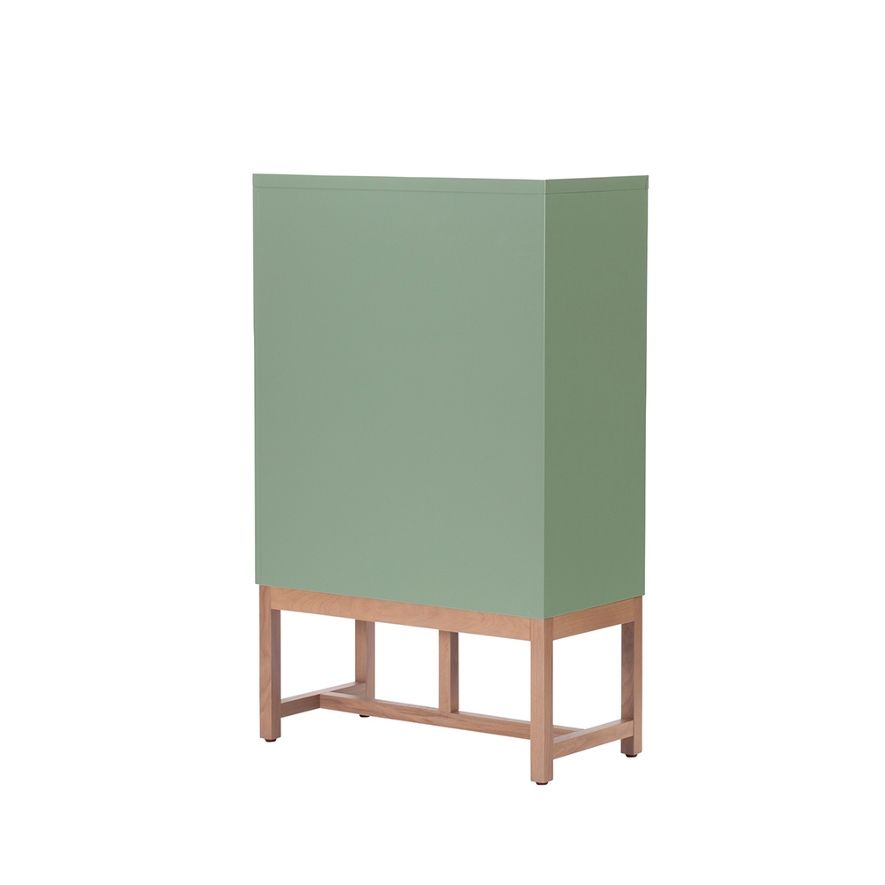 Work Plus FLEX-WIZ STORAGE OPEN Olive 800 ＋ LEG 790 Oak wood / Work Plus（ワークプラス） / オフィスロッカー・オフィス書庫・オフィスラック / WKP10036_dt_03.jpg