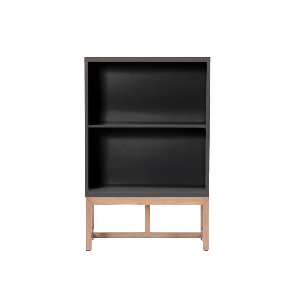 Work Plus FLEX-WIZ STORAGE OPEN Black 800 ＋ LEG 790 Oak wood / Work Plus（ワークプラス） / オフィスロッカー・オフィス書庫・オフィスラック / WKP10038_dt_01.jpg