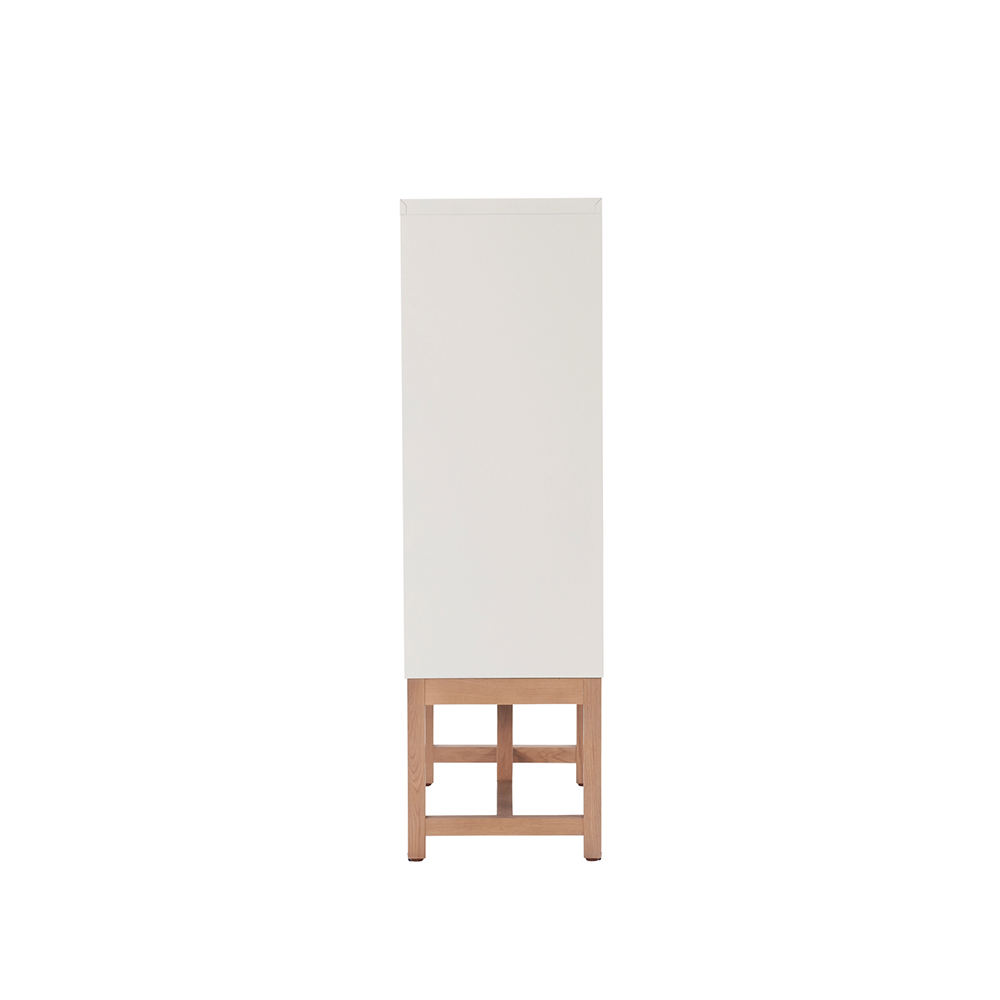 Work Plus FLEX-WIZ STORAGE OPEN White 800 ＋ LEG 790 Oak wood / Work Plus（ワークプラス） / オフィスロッカー・オフィス書庫・オフィスラック / WKP10039_dt_02.jpg