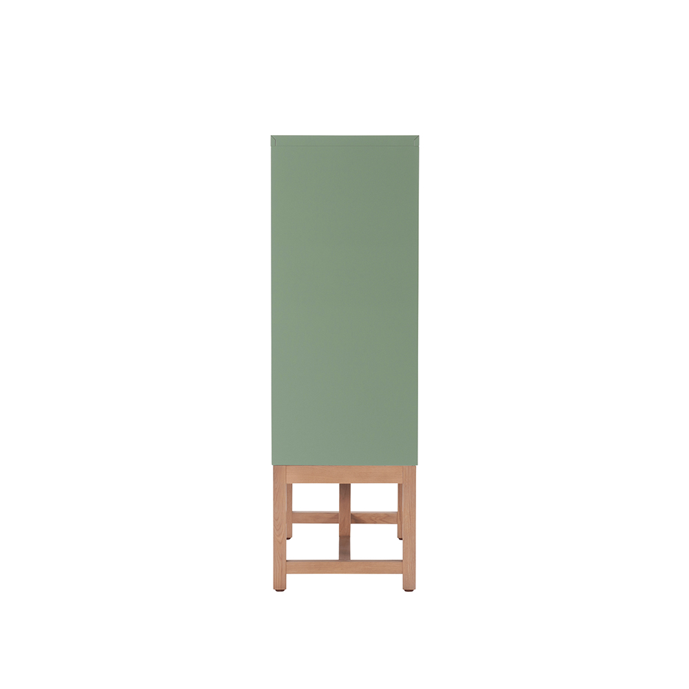 Work Plus FLEX-WIZ STORAGE 6DOOR Olive ＋ LEG 1170 Oak wood / Work Plus（ワークプラス） / オフィスロッカー・オフィス書庫・オフィスラック / WKP10040_dt_02.jpg