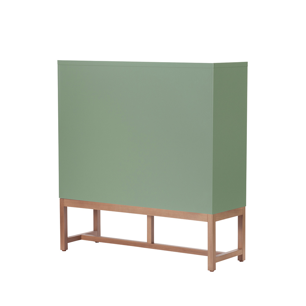 Work Plus FLEX-WIZ STORAGE 6DOOR Olive ＋ LEG 1170 Oak wood / Work Plus（ワークプラス） / オフィスロッカー・オフィス書庫・オフィスラック / WKP10040_dt_03.jpg