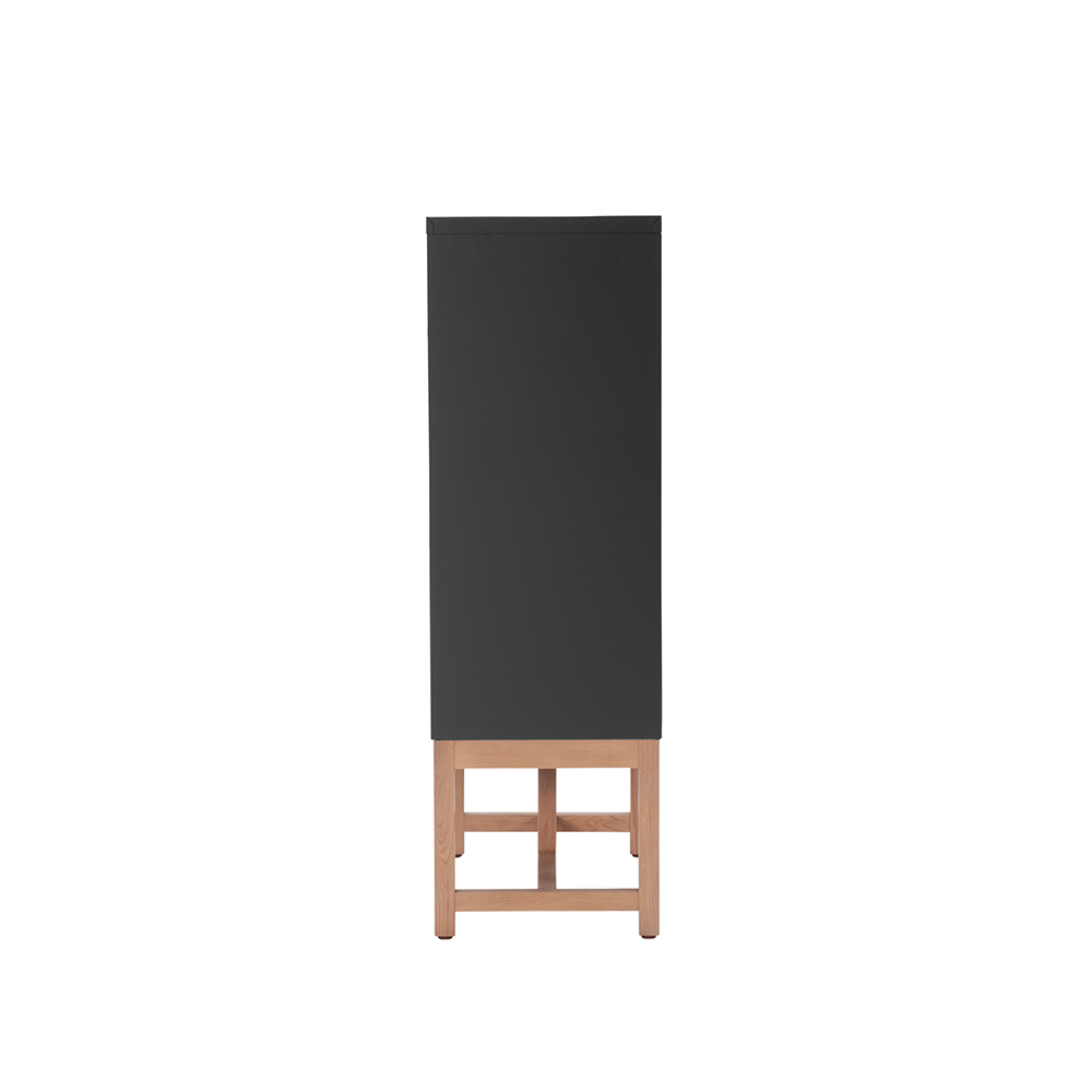Work Plus FLEX-WIZ STORAGE 6DOOR Black ＋ LEG 1170 Oak wood / Work Plus（ワークプラス） / オフィスロッカー・オフィス書庫・オフィスラック / WKP10042_dt_02.jpg