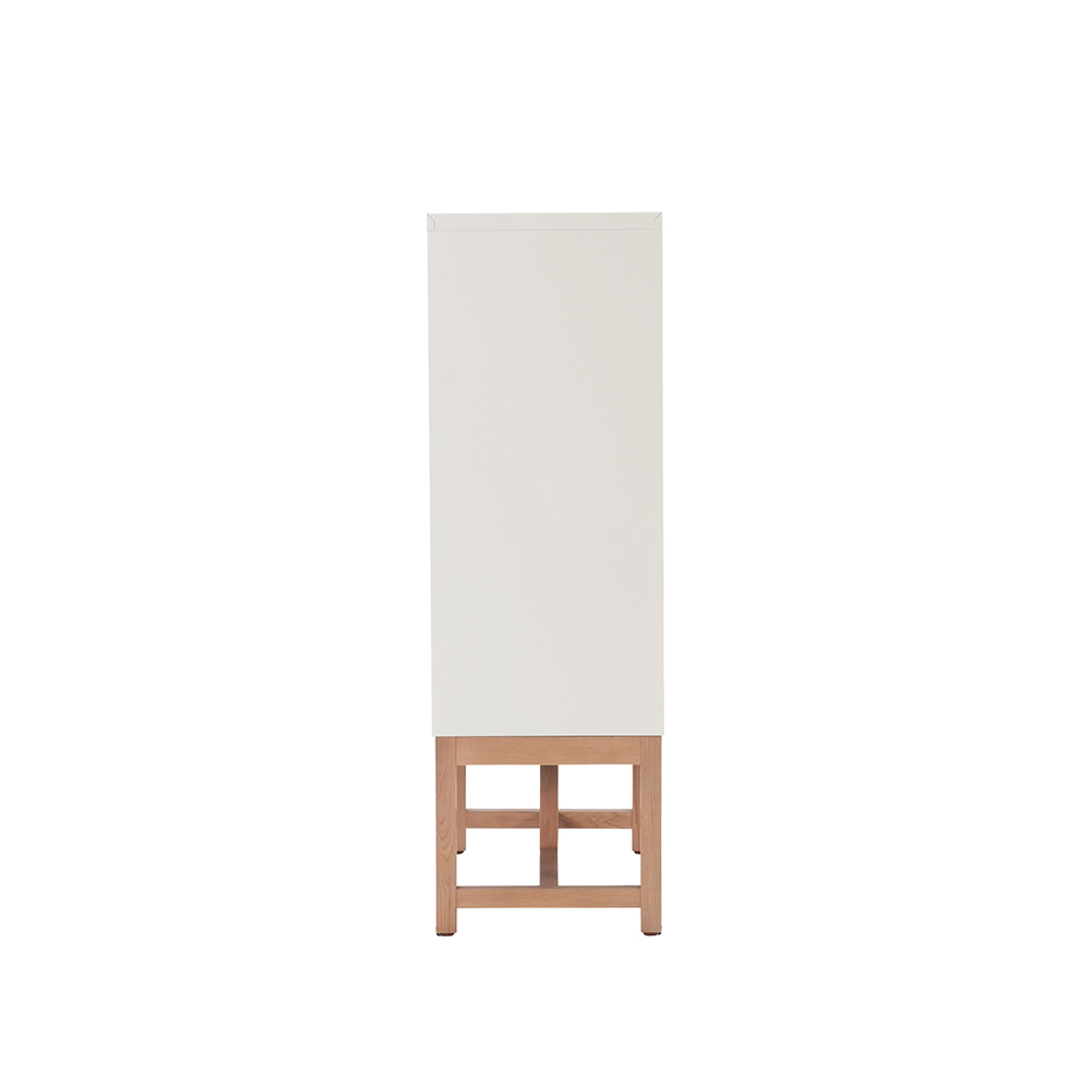 Work Plus FLEX-WIZ STORAGE 4DOOR White ＋ LEG 790 Oak wood / Work Plus（ワークプラス） / オフィスロッカー・オフィス書庫・オフィスラック / WKP10047_dt_02.jpg