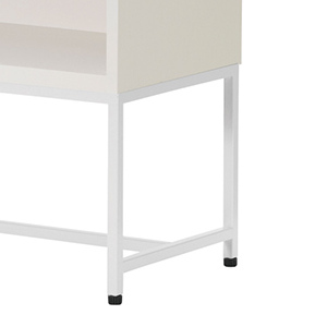 Work Plus FLEX-WIZ STORAGE OPEN White 800 + LEG 790 / Work Plus(ワークプラス) / オフィスロッカー・オフィス書庫・オフィスラック / col_WKP10098WHT.jpg