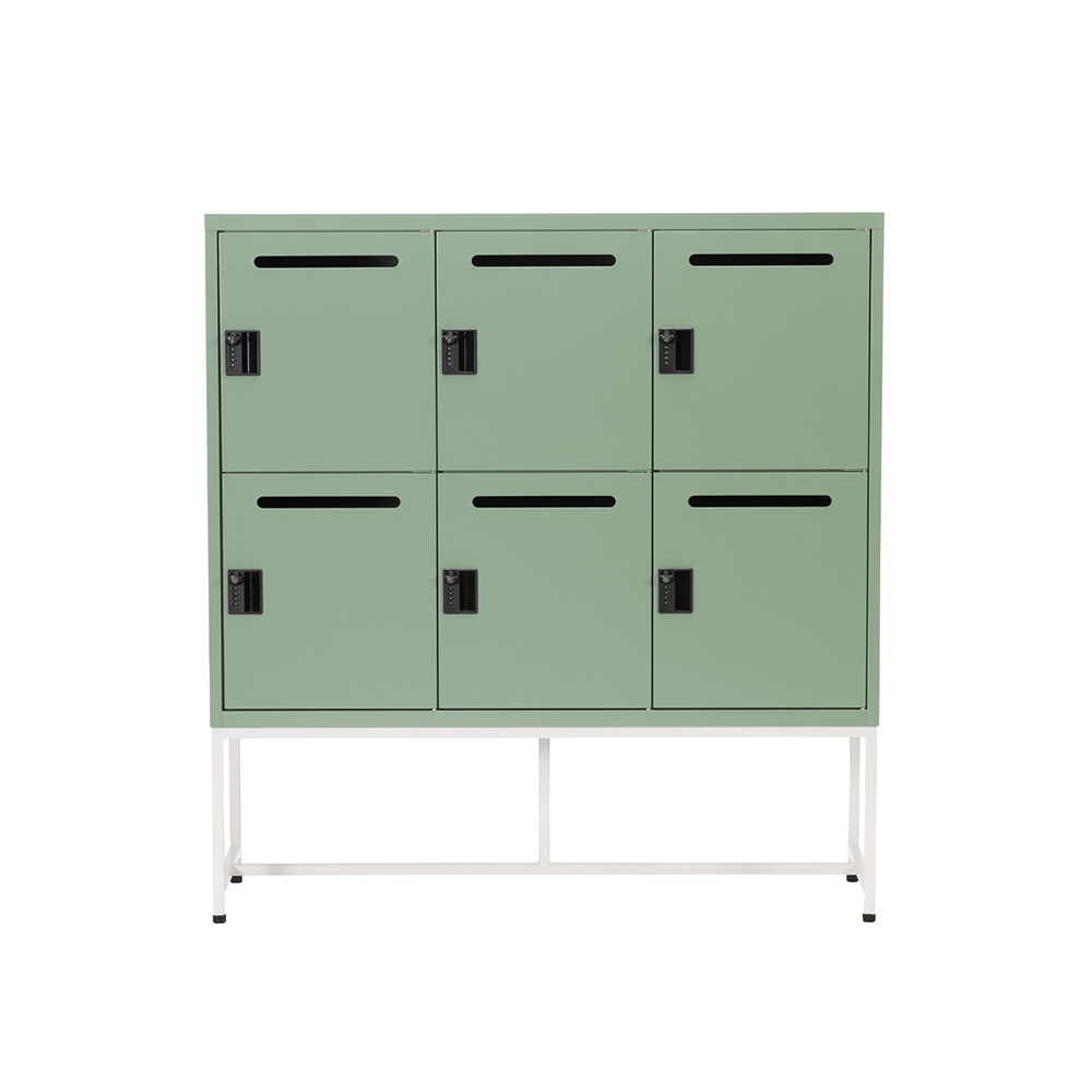 Work Plus FLEX-WIZ STORAGE 6DOOR Olive ＋ LEG 1170 / Work Plus（ワークプラス） / オフィスロッカー・オフィス書庫・オフィスラック / WKP10099_dt_05.jpg