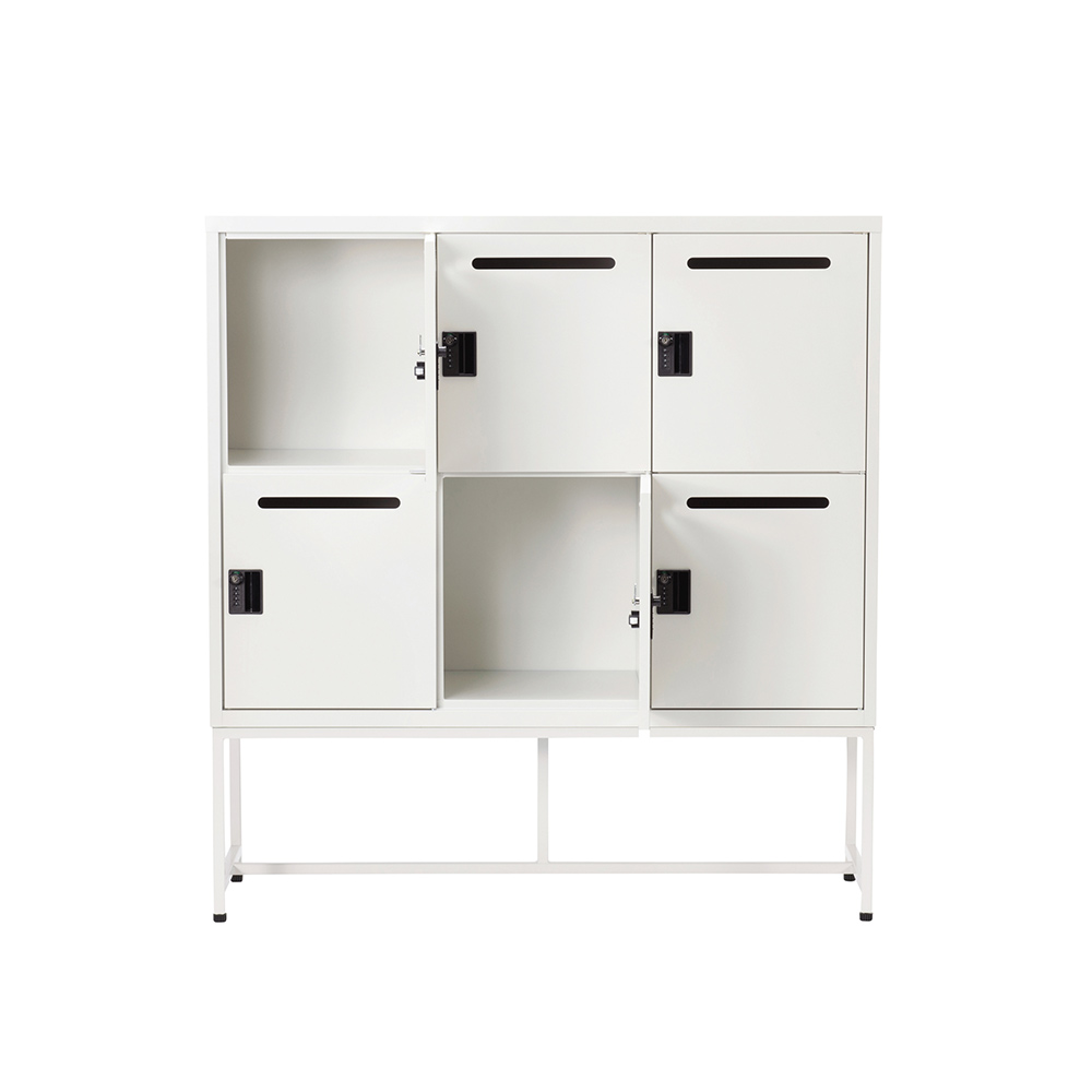 Work Plus FLEX-WIZ STORAGE 6DOOR White ＋ LEG 1170 / Work Plus（ワークプラス） / オフィスロッカー・オフィス書庫・オフィスラック / WKP10102_dt_04.jpg